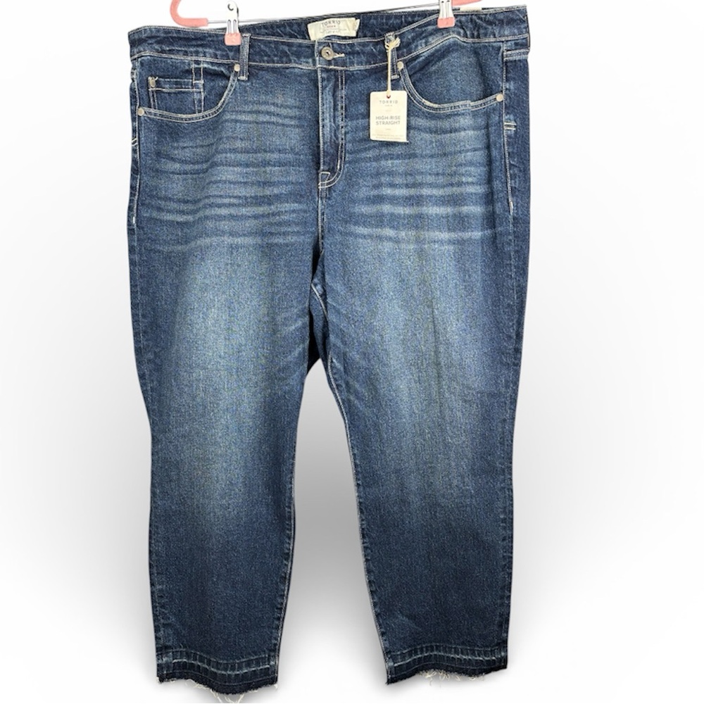 Torrid Women’s 22R Dark Blue High-Rise Straight Jeans